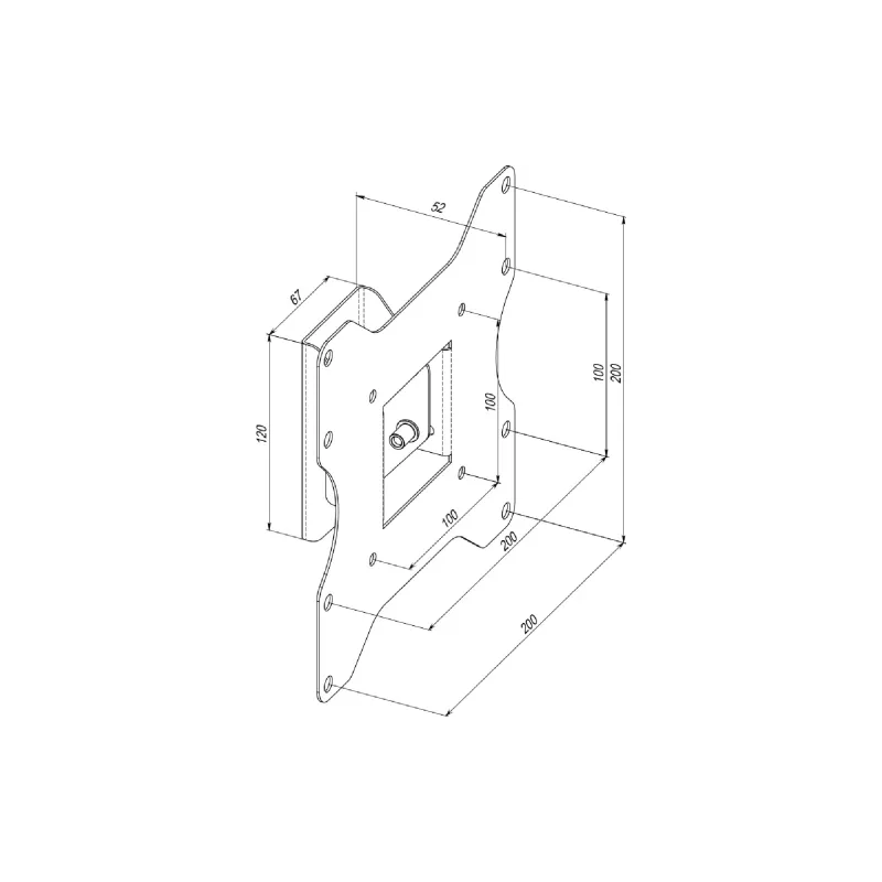 Βάση στήριξης για οθόνη με δυνατότητα κλίσης KSL (27EN)