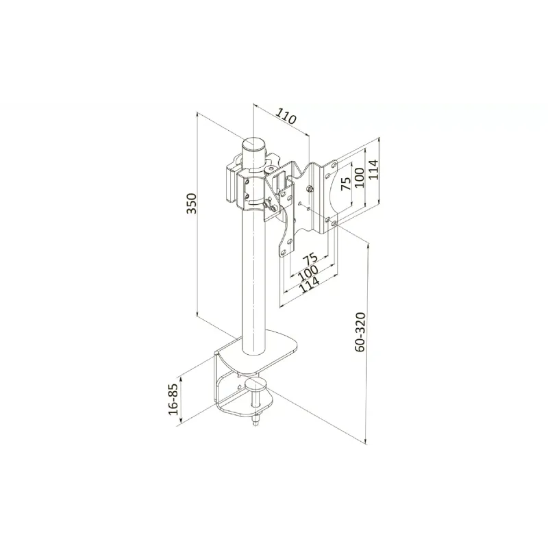 Крепление настольное для монитора KSL  (DM11T)
