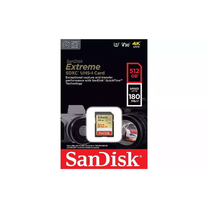 بطاقة الذاكرة Sandisk (SDSDXVV-512G-GNCIN)
