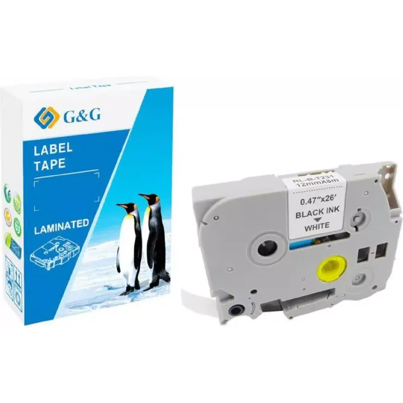 Thermal tape G&G, Black/White (G&G-TZE231)