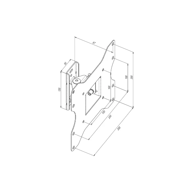 Кріплення для монітора KSL 22"-43"  (25ET)