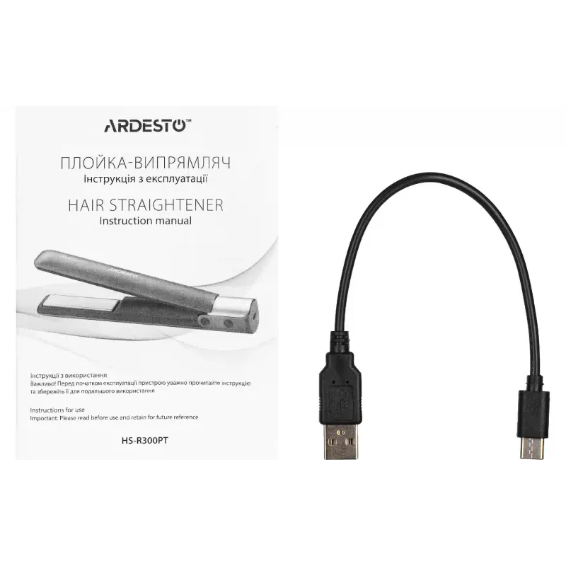 مكواة فرد الشعر Ardesto, Gray (HS-R300PT)