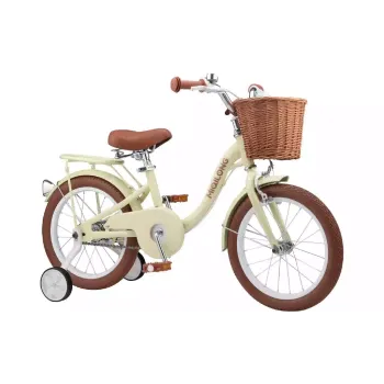 Bicicleta para niños Miqilong LS, Beige (RBB-LS16-BEIGE)