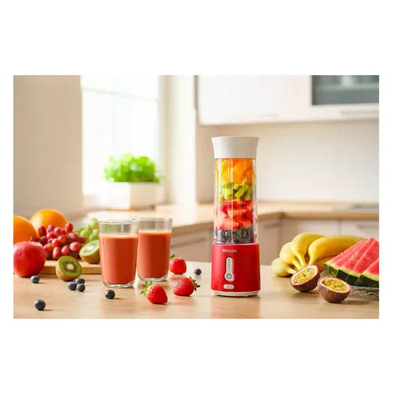 Smoothie blender Sencor (SBL134RD), 500 ml, 150 W, White/Red