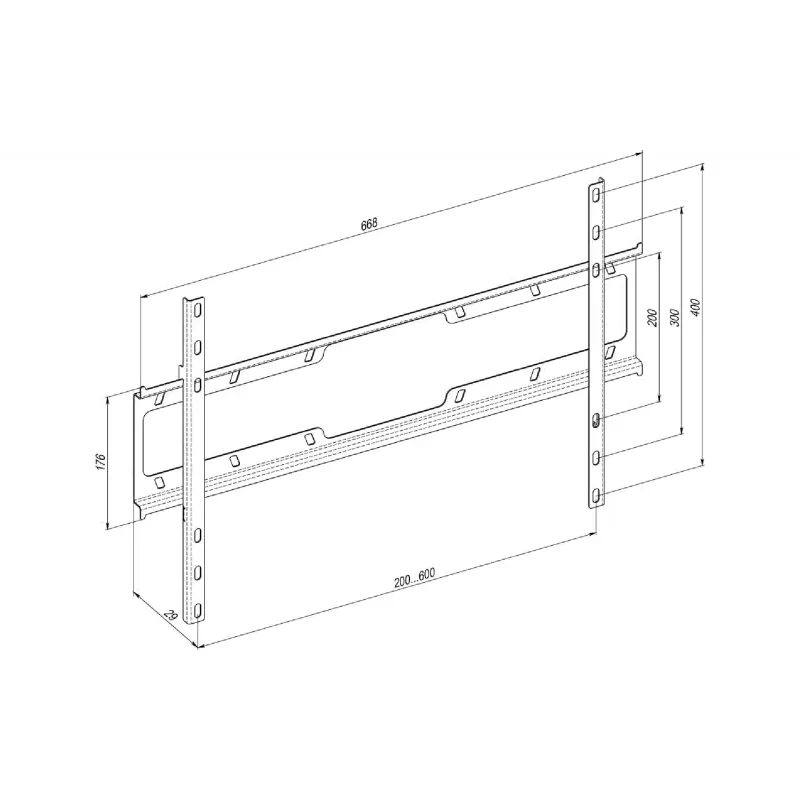 Σταθερή βάση για οθόνη KSL (68EP)