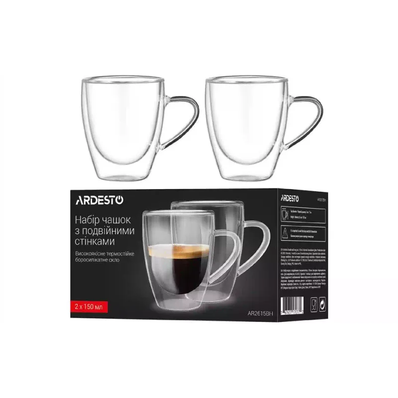 Cup Ardesto, Transparent (AR2615BH)