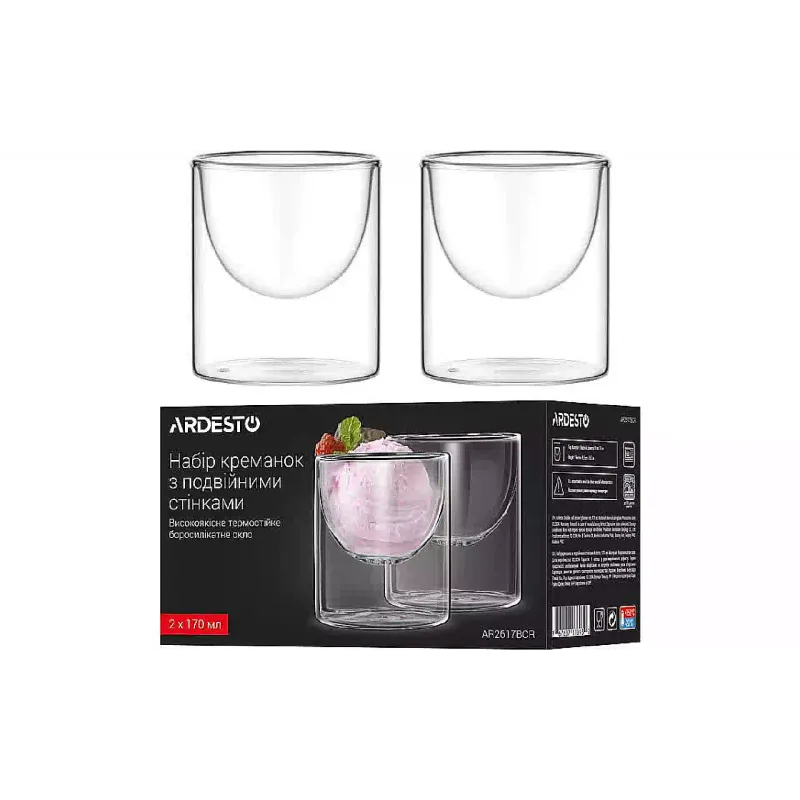 وعاء الآيس كريم Ardesto, Transparent (AR2617BCR)