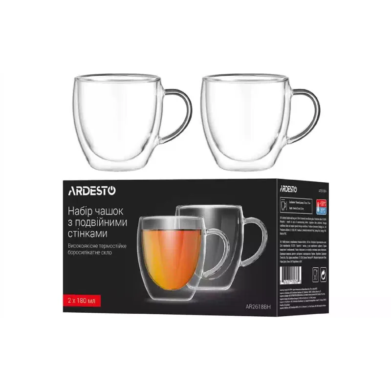 Xícara Ardesto, Transparent (AR2618BH)