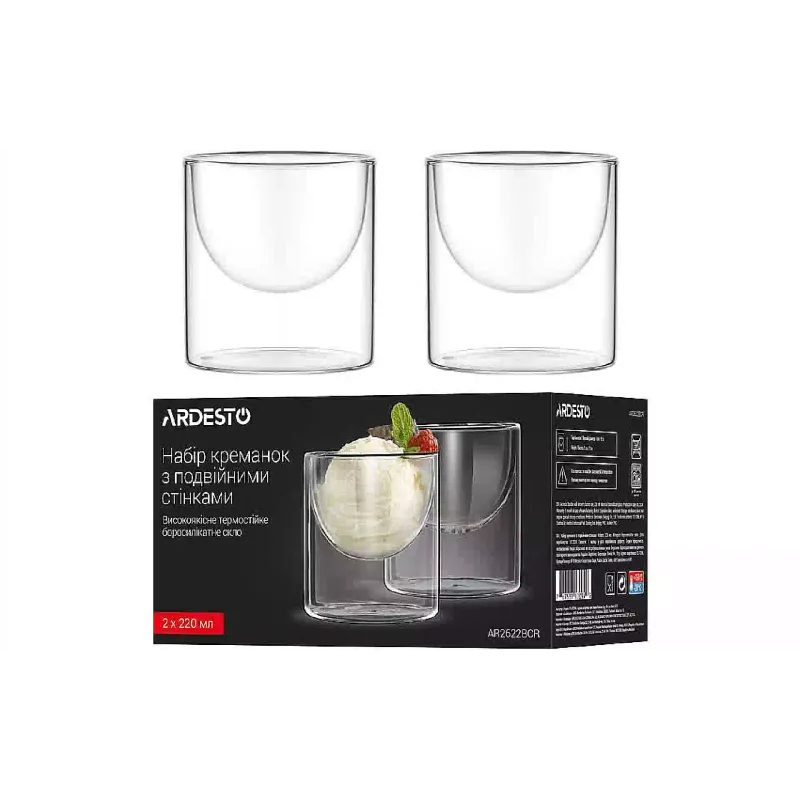 وعاء الآيس كريم Ardesto, Transparent (AR2622BCR)