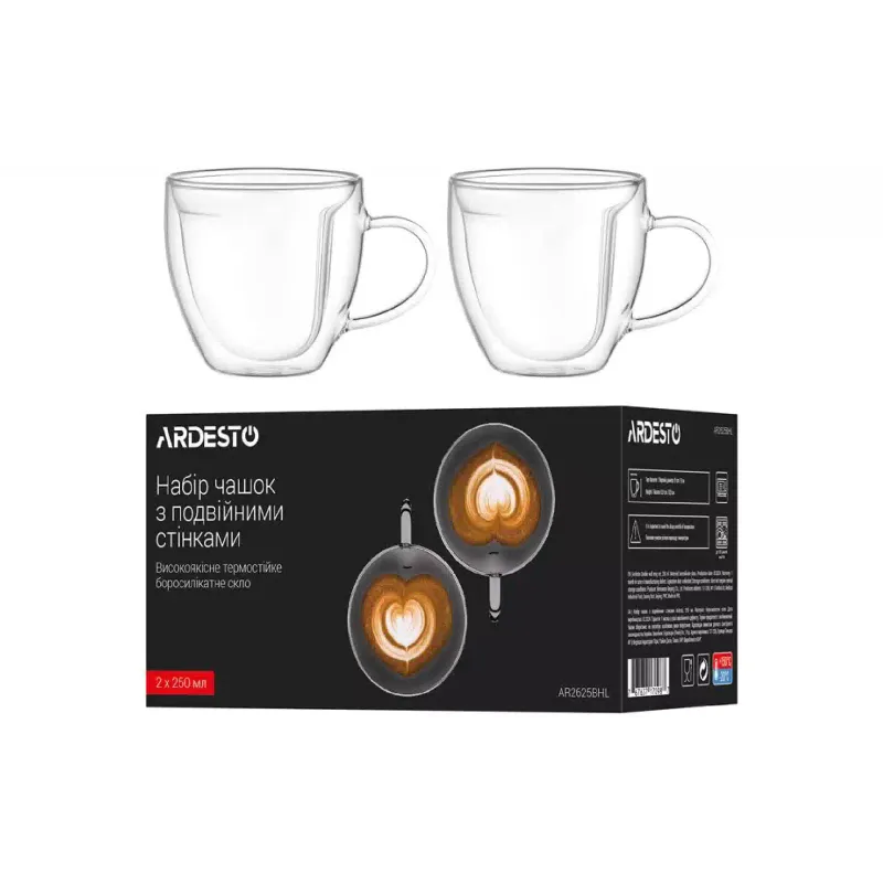 Cup Ardesto, Transparent (AR2625BHL)