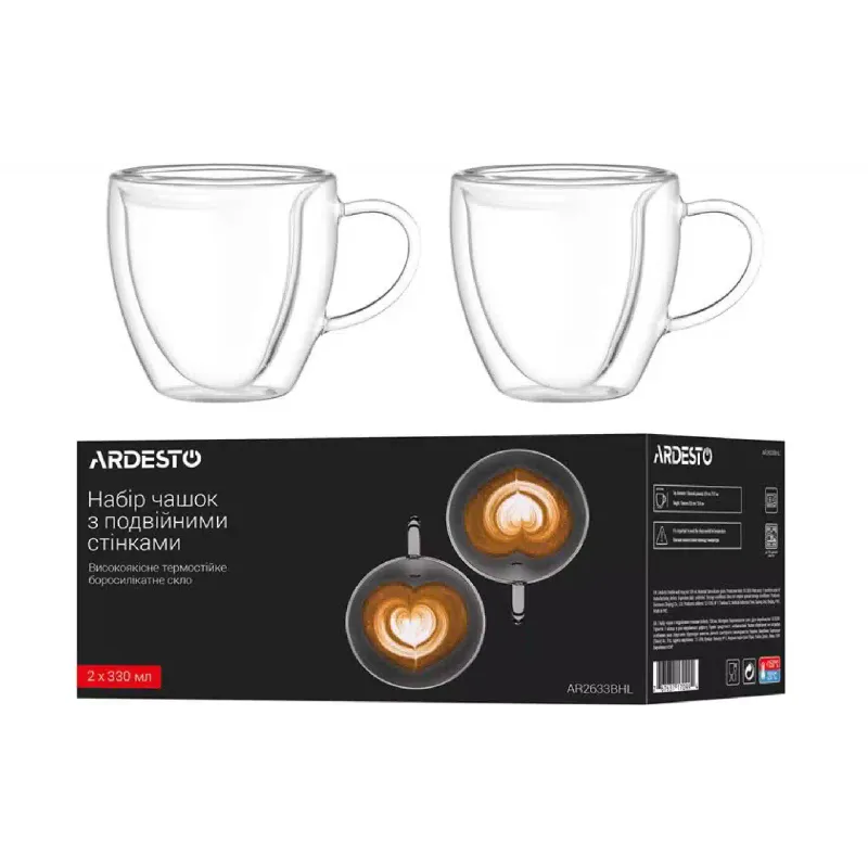 Taza Ardesto, Transparent (AR2633BHL)