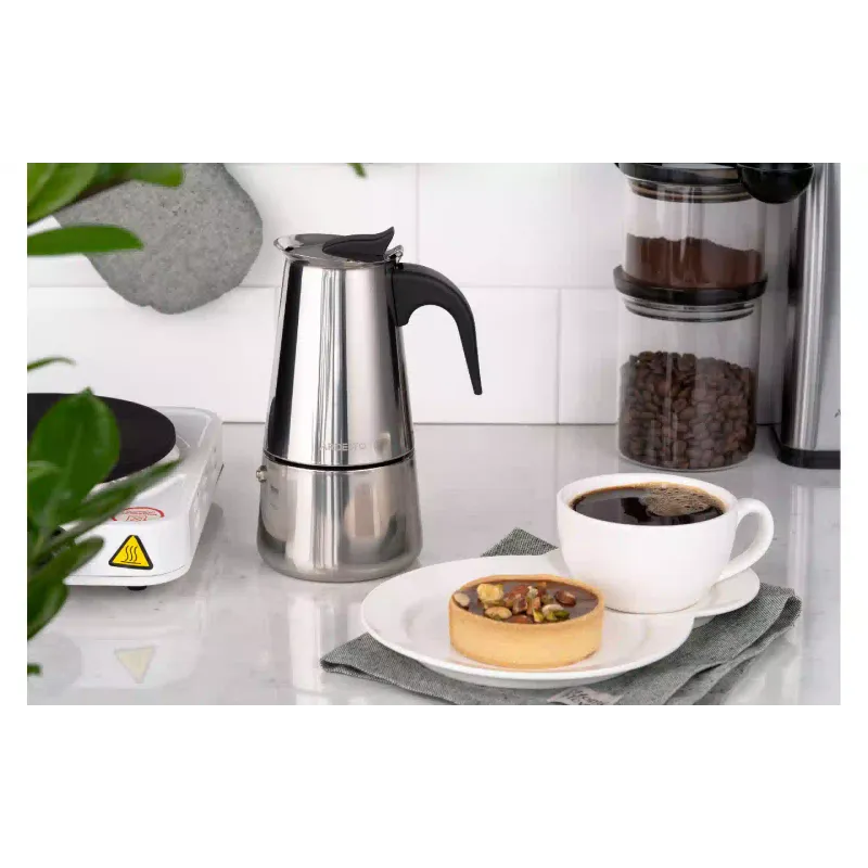 Geyser-Kaffeemaschine Ardesto Gemini Apulia, Stainless steel (AR0809SS)