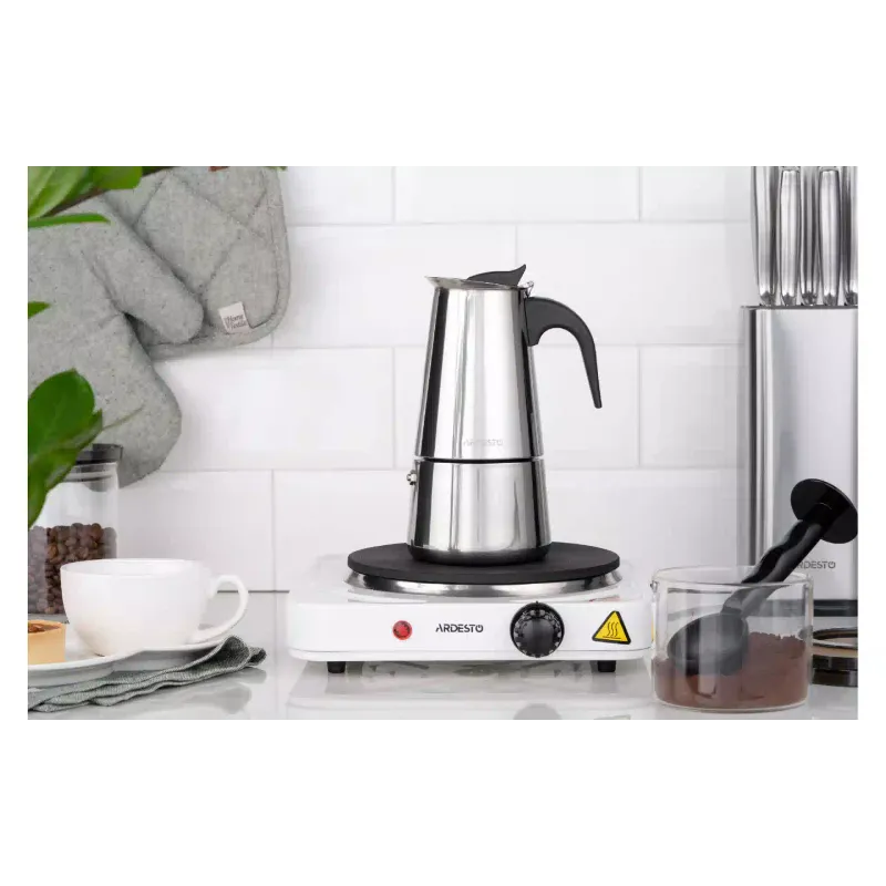 Geyser-Kaffeemaschine Ardesto Gemini Apulia, Stainless steel (AR0809SS)