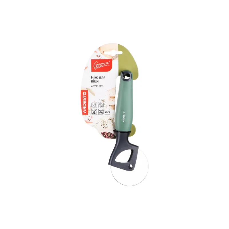 Cortador de pizza Ardesto Gemini, Grey/Green (AR2112PG)