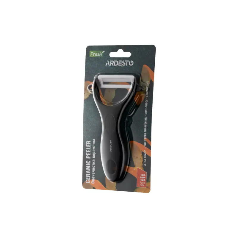 Pelador de verduras de cerámica Ardesto Fresh, Black (AR8340B)