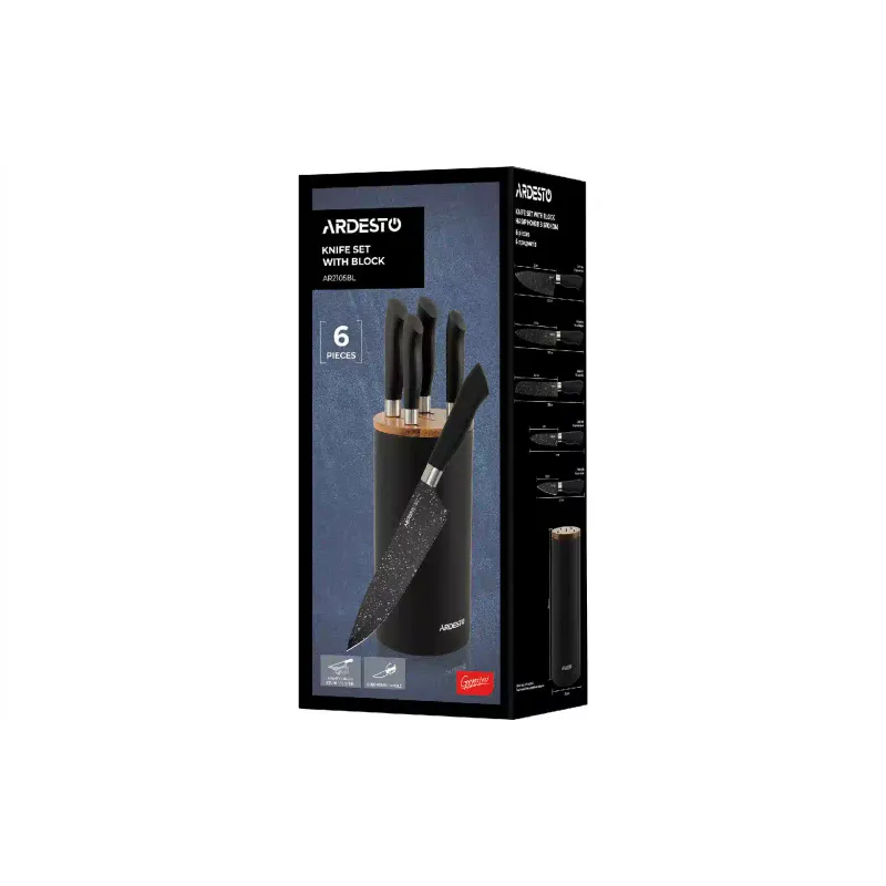 Set of knives Ardesto Gemini, Black (AR2105BL)