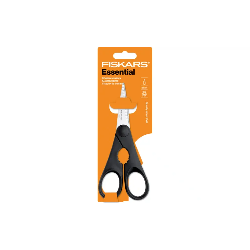 Ножиці кухонні Fiskars Essential, Black (1023820)