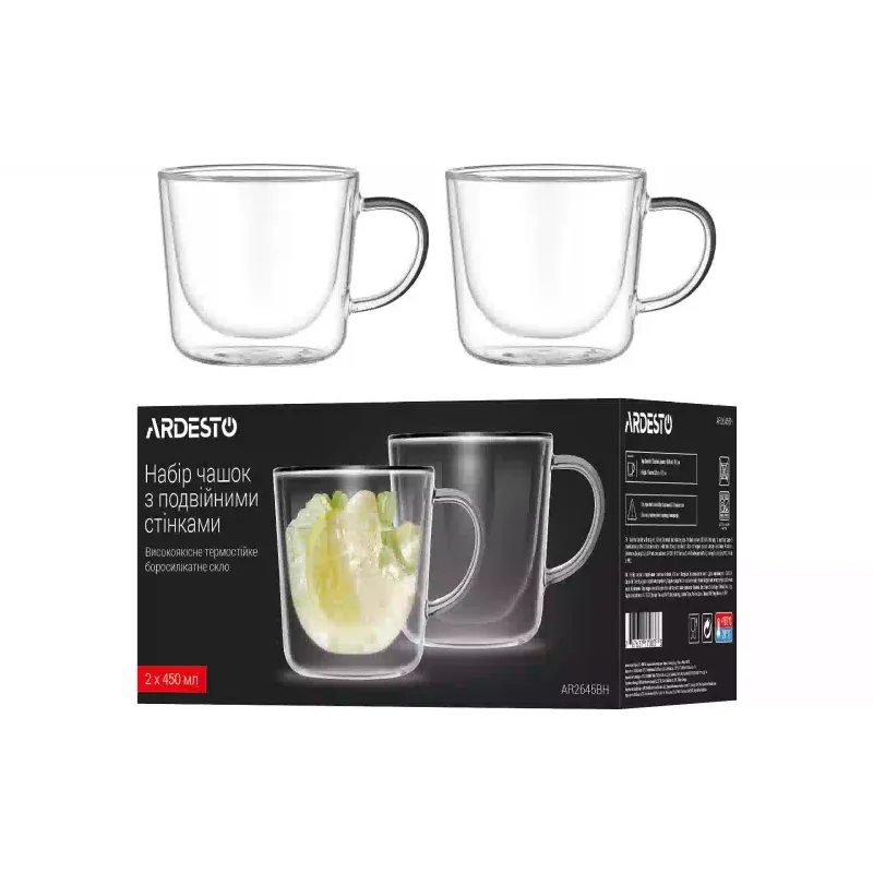 Taza Ardesto, Transparent (AR2645BH)