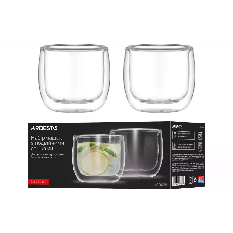 Taza Ardesto, Transparent (AR2626B)