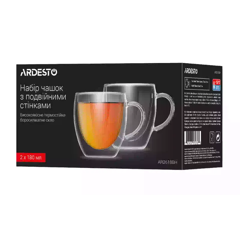 Xícara Ardesto, Transparent (AR2618BH)