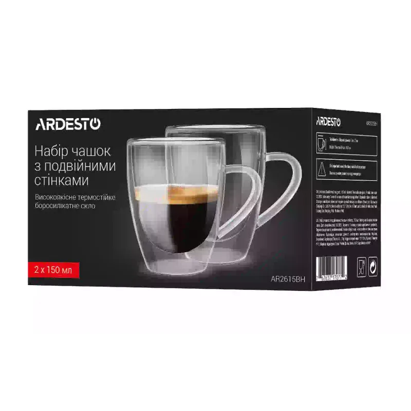 Cup Ardesto, Transparent (AR2615BH)