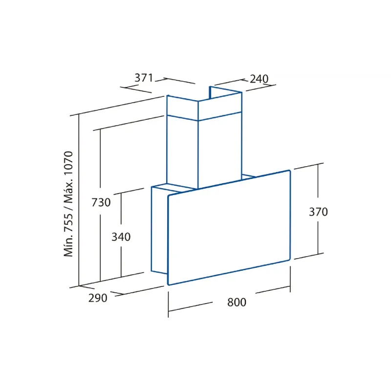 Extractor hood Cata, White (02145007)