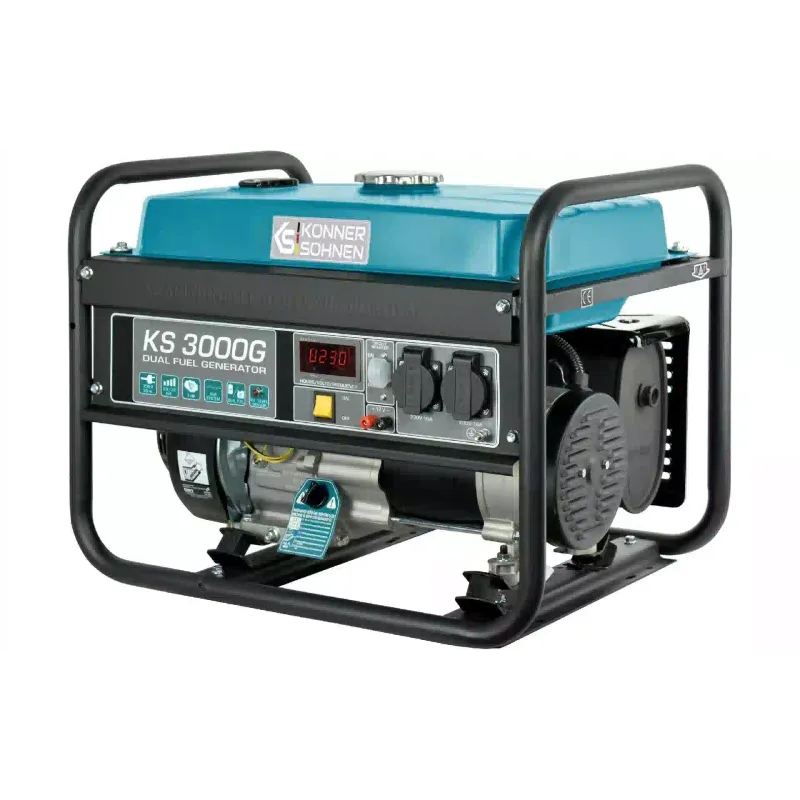 Генератор газо-бензиновий Konner&Sohnen (KS 3000G), 3 кВт, 1 фаза, руч старт