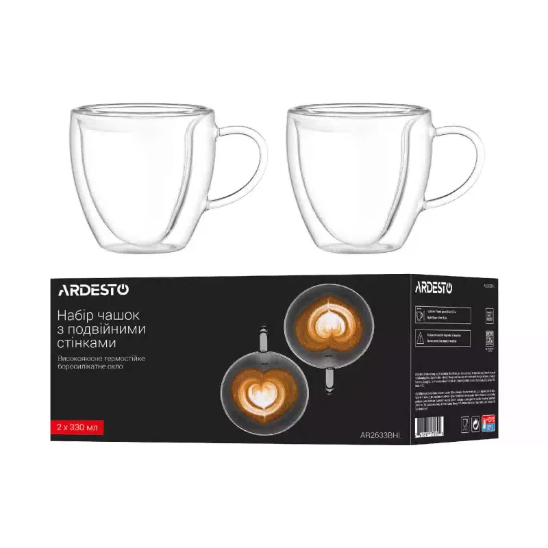 Taza Ardesto, Transparent (AR2633BHL)