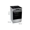 Kombinált tűzhely Gorenje GK5C60SJ/FM514D-JPD4B, Titan (GK5C60SJ)
