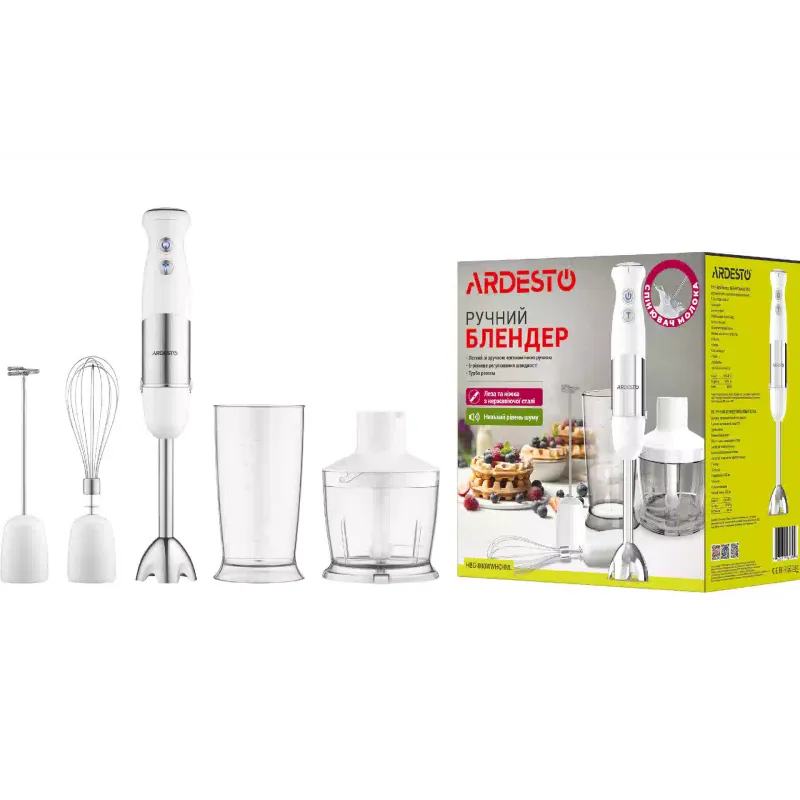 Palični mešalnik Ardesto, Silver (HBG-800WWHCHML)