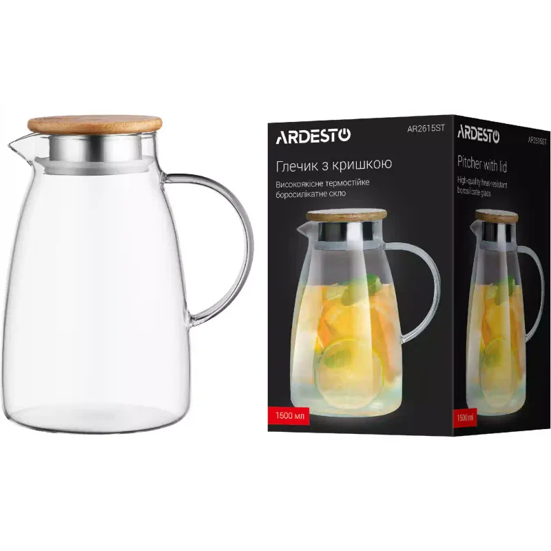 إبريق مع غطاء Ardesto, Transparent (AR2615ST)