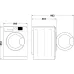 غسالة ملابس Indesit, White (OMTWSE61293WKUA)