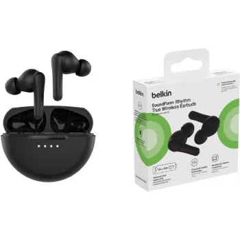 Fones de ouvido TWS Belkin Soundform Rhythm, Black (AUC012BTBK)