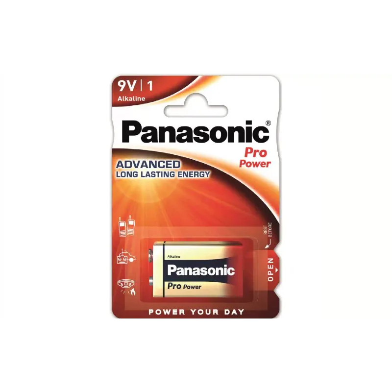 Батарейка Panasonic Pro Power 6LR61/6LF22/MN1604/MX1604 (6LR61XEG/1BP)