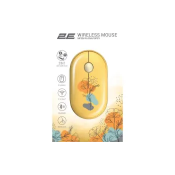 Mouse 2E  Yellow MF300 (2E-MF300WFLORAYW)