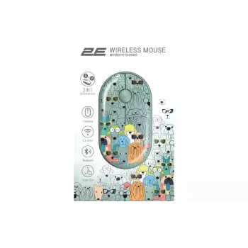 Mouse 2E  Green MF300 (2E-MF300WPETSGN)