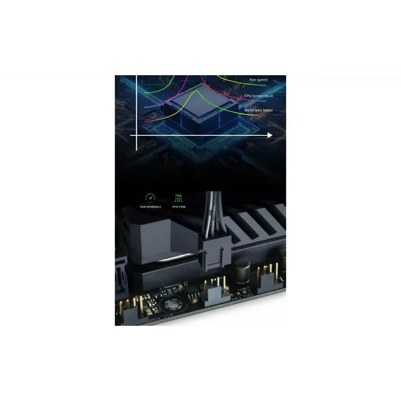 Вентилатор на корпуса Gamemax, Black (FN12A-S3I)