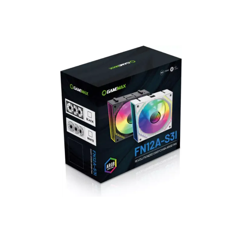Корпусный вентилятор Gamemax  (FN12A-S3I-W)