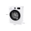 غسالة ملابس Gorenje, White (WPNEI94A1SWIFI)