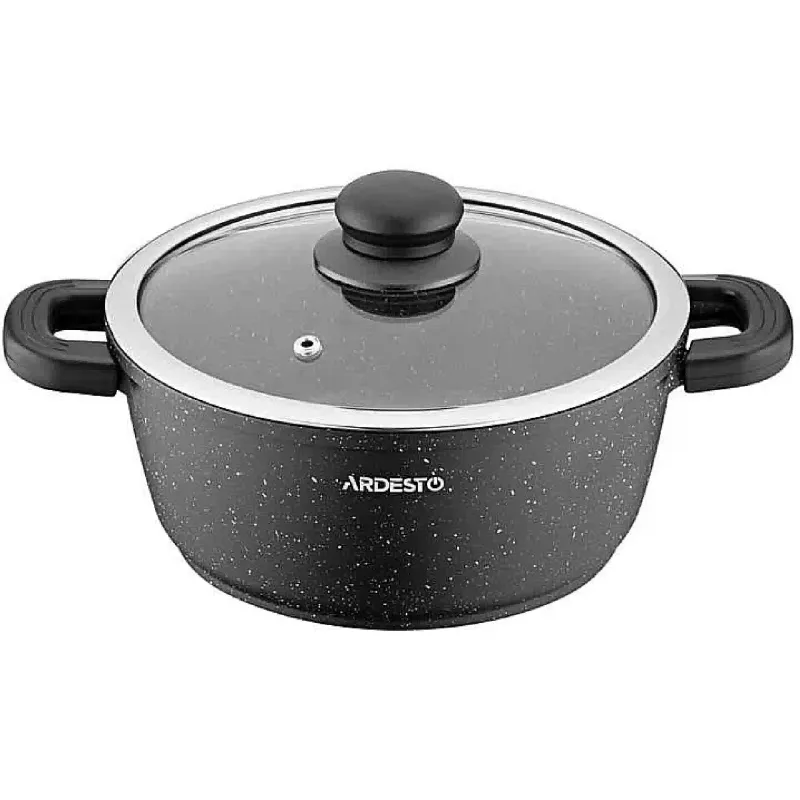 Тенджера с капак Ardesto Gemini Anzio, Black (AR2412GE)