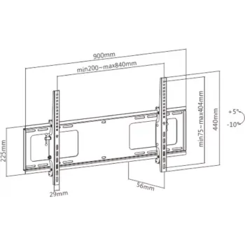 Fali tartó monitorhoz Itech (PLB-2B)