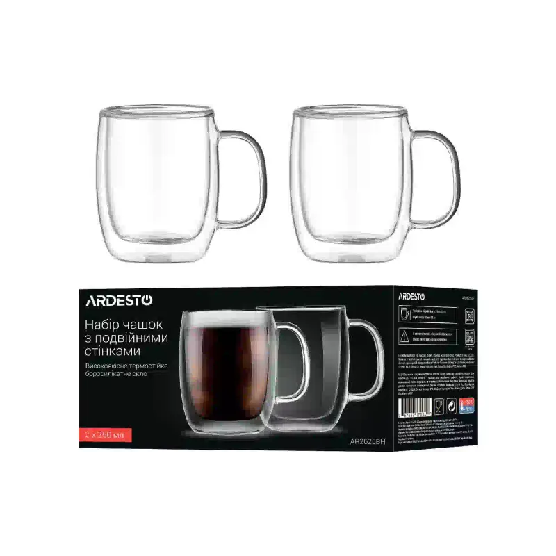 Φλιτζάνι Ardesto, Transparent (AR2625BH)