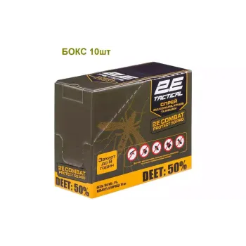 Spray gegen Mücken, Zecken und Stechmücken 2E Combat Protect 50 Pro (2E-RPLNTDT50-10DB)