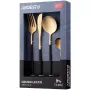Комплект прибори за хранене Ardesto Gemini Lecco, Gold/Black (AR0704LB)