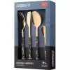 Набір столових приладів Ardesto Gemini Marmo, Gold/Black (AR1916MBS)