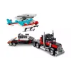 Konstruktőr LEGO Creator 3-in-1 Flatbed Truck with Helicopter (31146)
