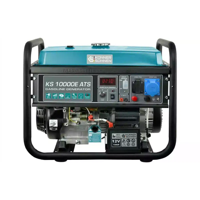 Генератор бензиновий Konner&Sohnen (KS 10000E ATS), 8 кВт, 1 фаза, АВР, електростартер