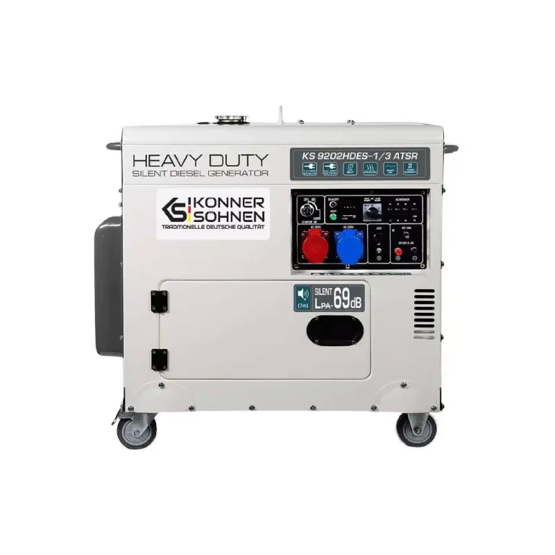 Генератор дизельный Konner&Sohnen EURO II, 7.5 кВт, 1/3 фазы, АВР, электростартер (KS 9202HDES 1/3 ATSR-2)