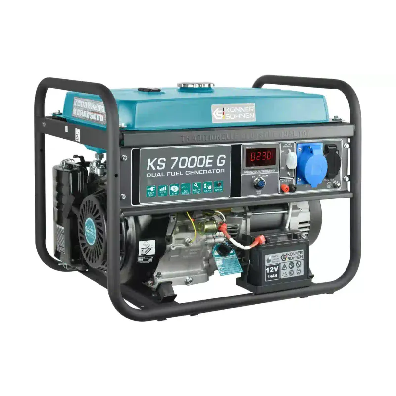 Gas-petrol generator Konner&Sohnen (KS 7000E G), 5.5 kW