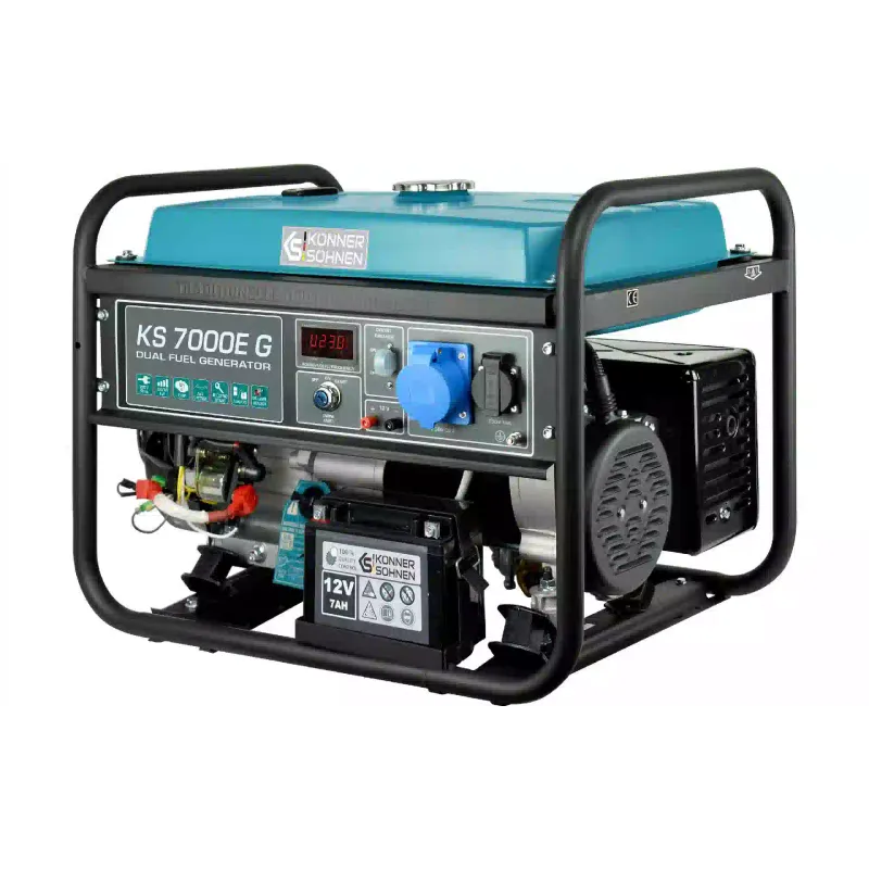 Gas-petrol generator Konner&Sohnen (KS 7000E G), 5.5 kW